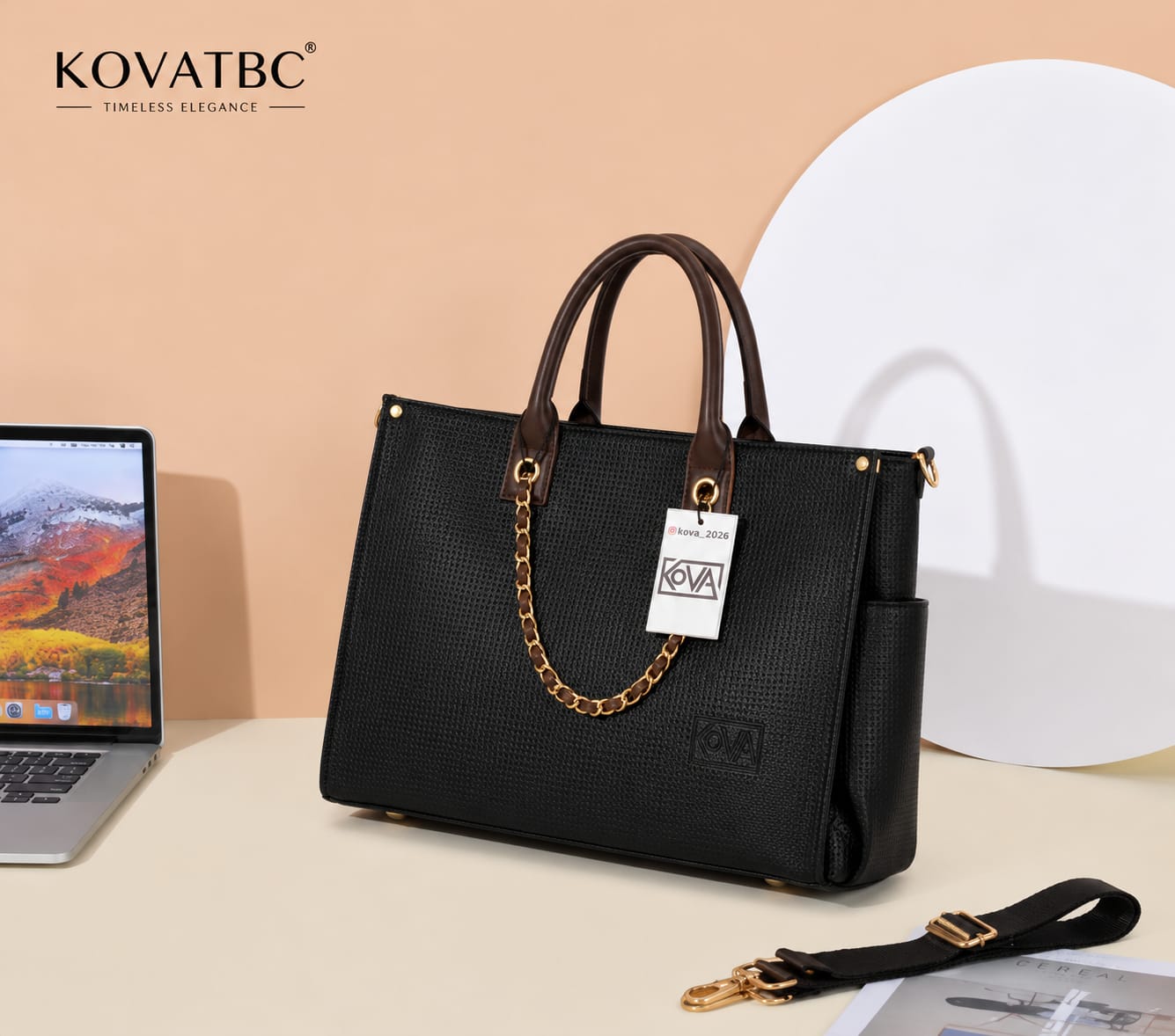 Women's tote Handbag Black