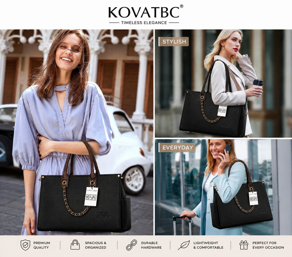 Women's tote Handbag Black